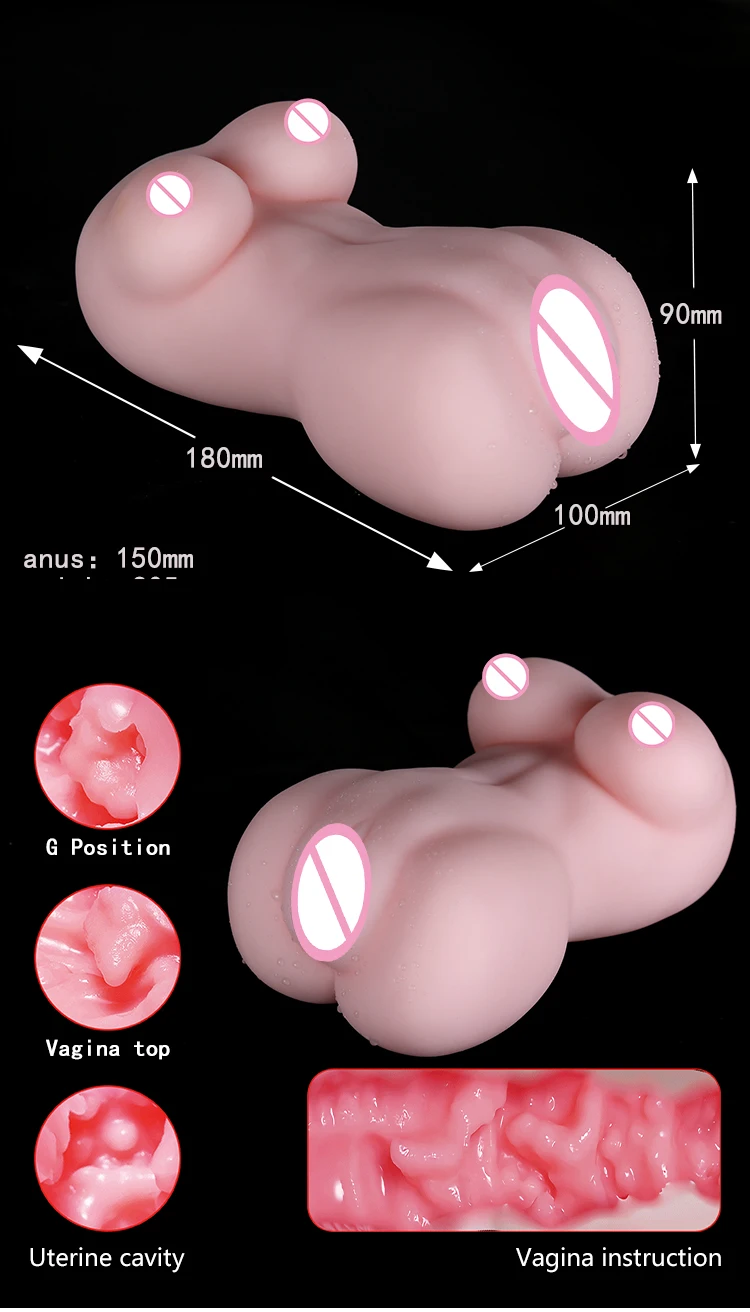 Silicone Doll With Realistic Vagina Asia Girl Ass With  Pussy sex toy for man