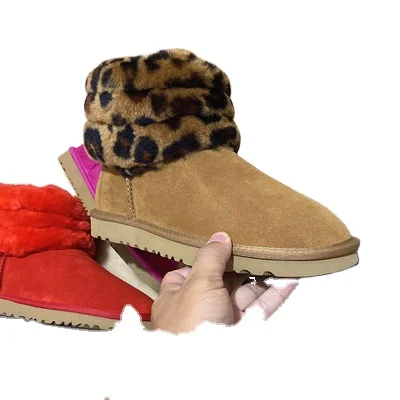 

Hot Style Designs U Snow Boots Wool Fur Foam Sole For Warm And Cold Snow Boots Multicolor Plus Sizes For 2020, As shown in figure