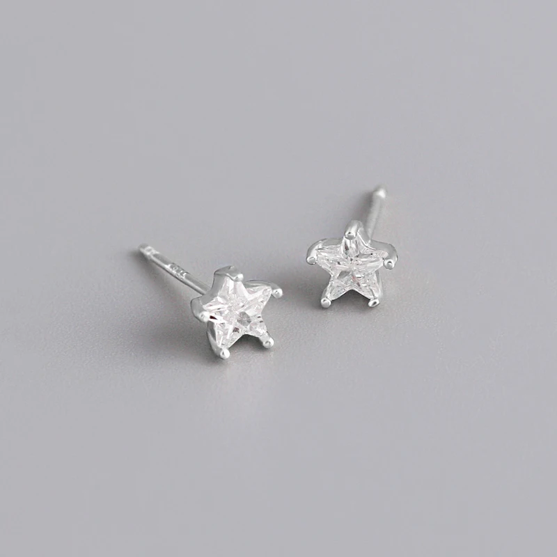 Beach Jewelry Earrings 925 Sterling Silver Geometric Starfish Stud Earrings for Women Gifts Jewelry