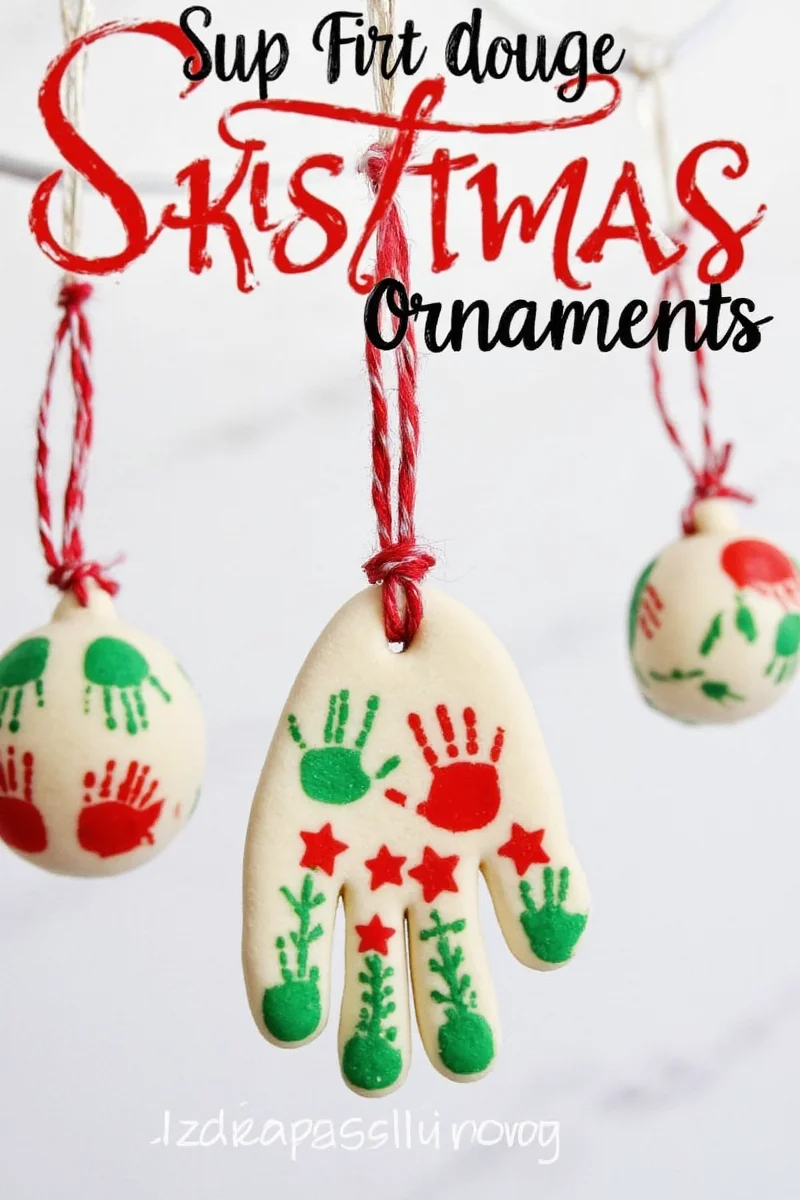 Kids Making Handprint Ornaments