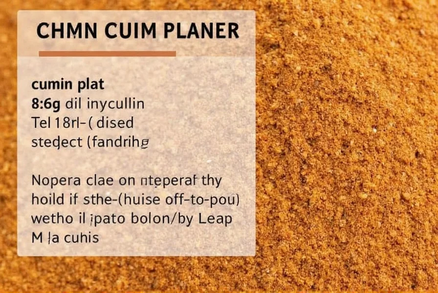 Close-up of cumin seeds and ground cumin showing texture differences