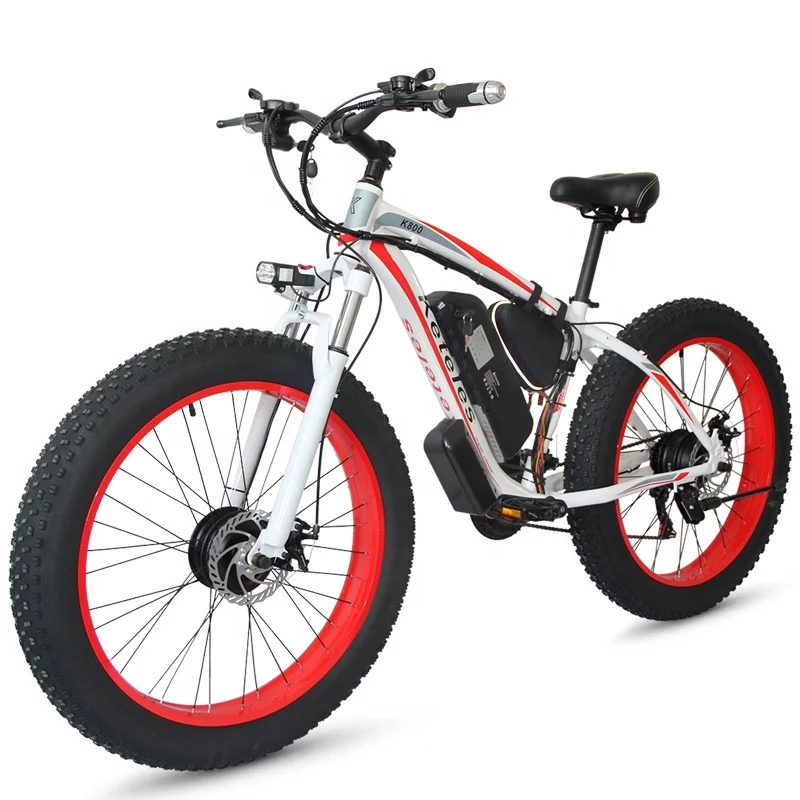 

New Arrival EU Warehouse 21AH Lithium Battery 26x4.0 inch Fat Tire E-Bike 2000W Electric Bike with Front and Rear 2 Motors