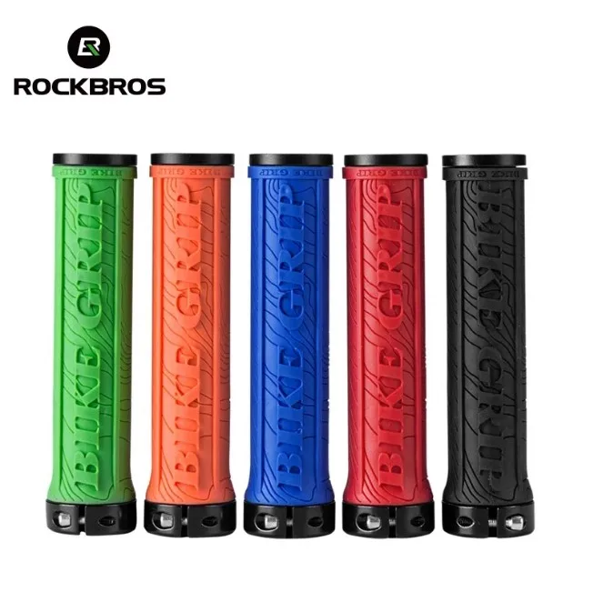 

Bicycle Parts Mountain Bike Handle Grip TPR Rubber Cover Non-slip Lock Handlebar Grips