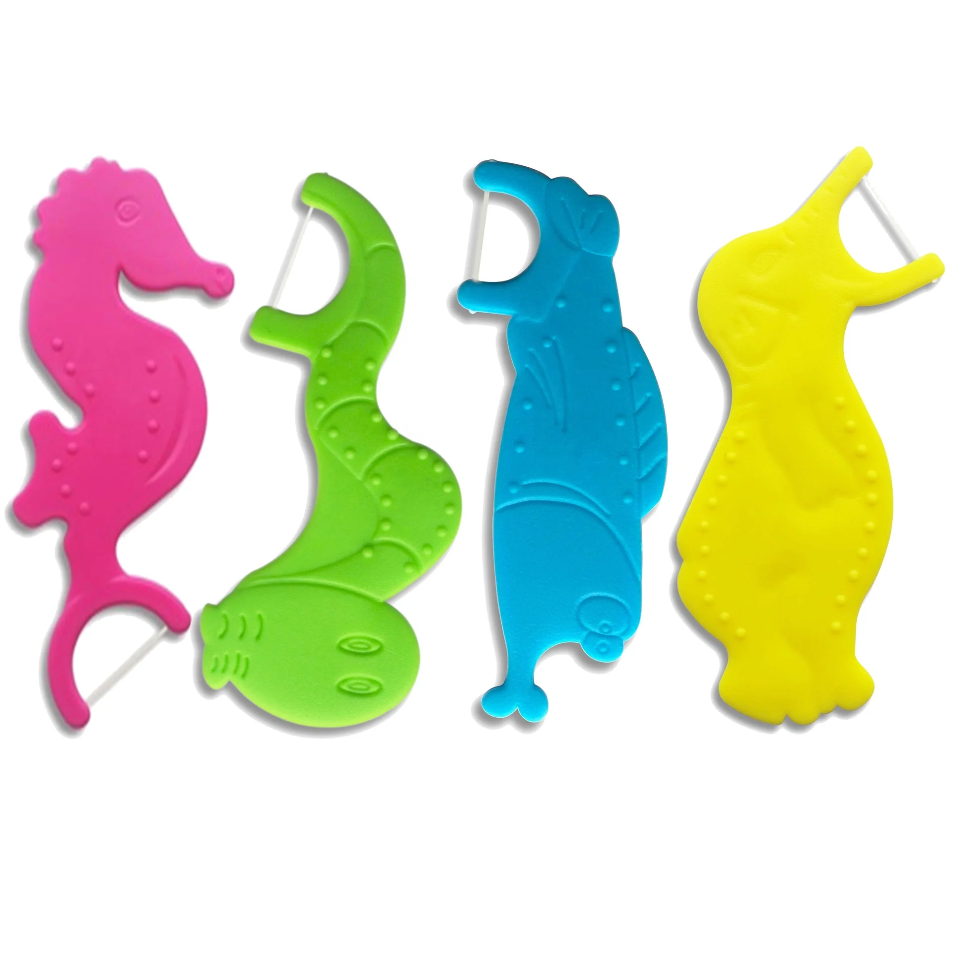 

100% PLA Biodegradable Material Cartoon Giraffe Design Dental Floss Pick