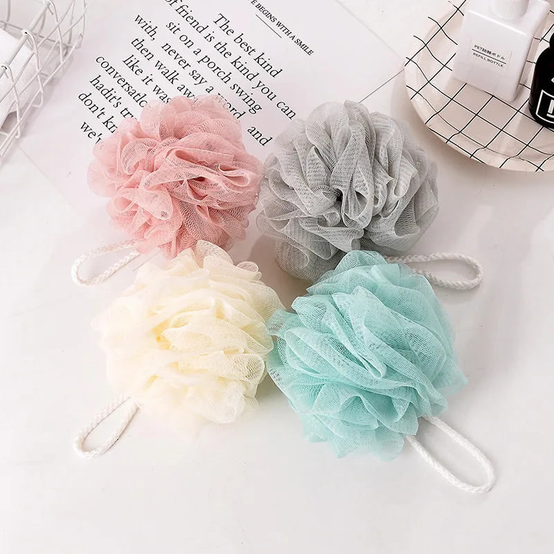 

Skin Exfoliating Pink Bath Ball Shower Puffs Body Ball Mesh Pouf for Bathroom Accessories Bath Supplies, Mix colors