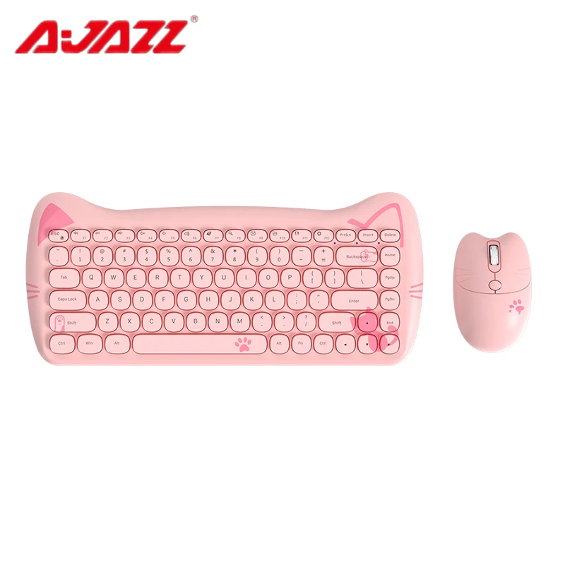 

AJAZZ A3060Wireless BT 3.0 Dual-mode Professional Membrane Keyboard pink and Purple Suitable for Windos and IOS Laptop New,stock, Pink/purple