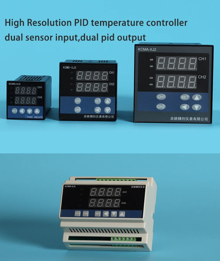 Dual Input Temperature Controller Dual Sensor With Rs485 Rtu Modbus