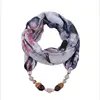 Women's Necklace Ladies Scarf Unique Pendant Infinity Scarf with Jewelry Accessory