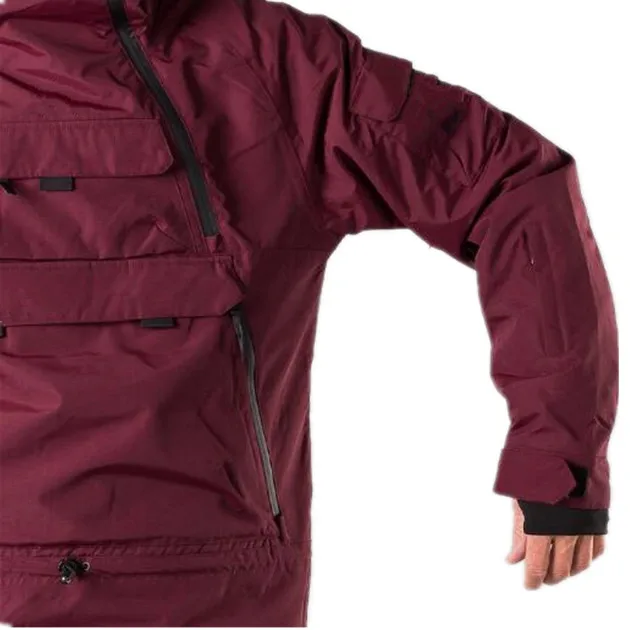 
Outdoor winter customized fashion custom outer wear zipper off waterproof ski jacket 