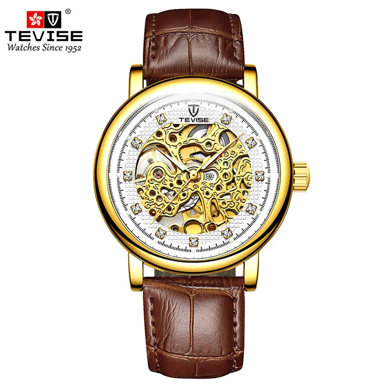 

2021 Most Popular Design Luxury Brand Mens Skeleton Automatic Mechanical Watch Hand, Optional