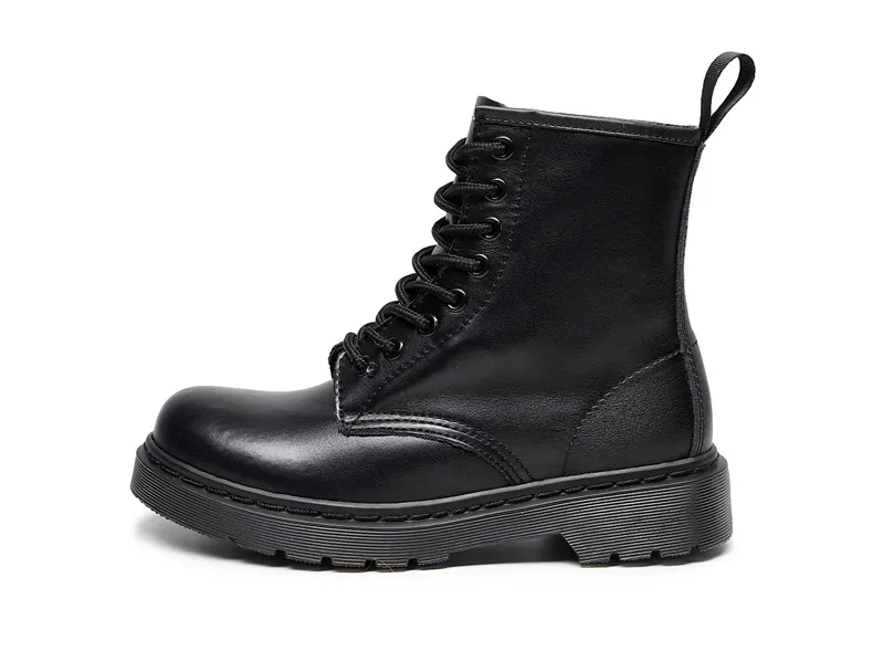 

Creative Design Leisure Fashion Black Cowhide Ladies High Heel Rubber Boots