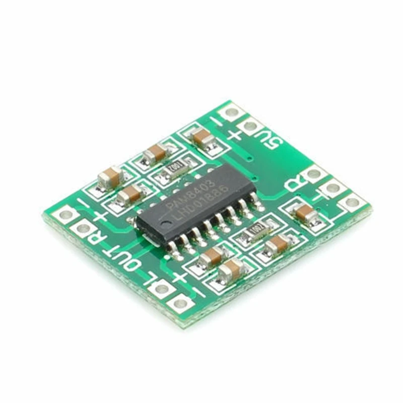 

OEM/ODM 2 *3W 2.5 to 5V PAM8403 Stereo Class D Audio Power Amplifier Board Module, As picture shown