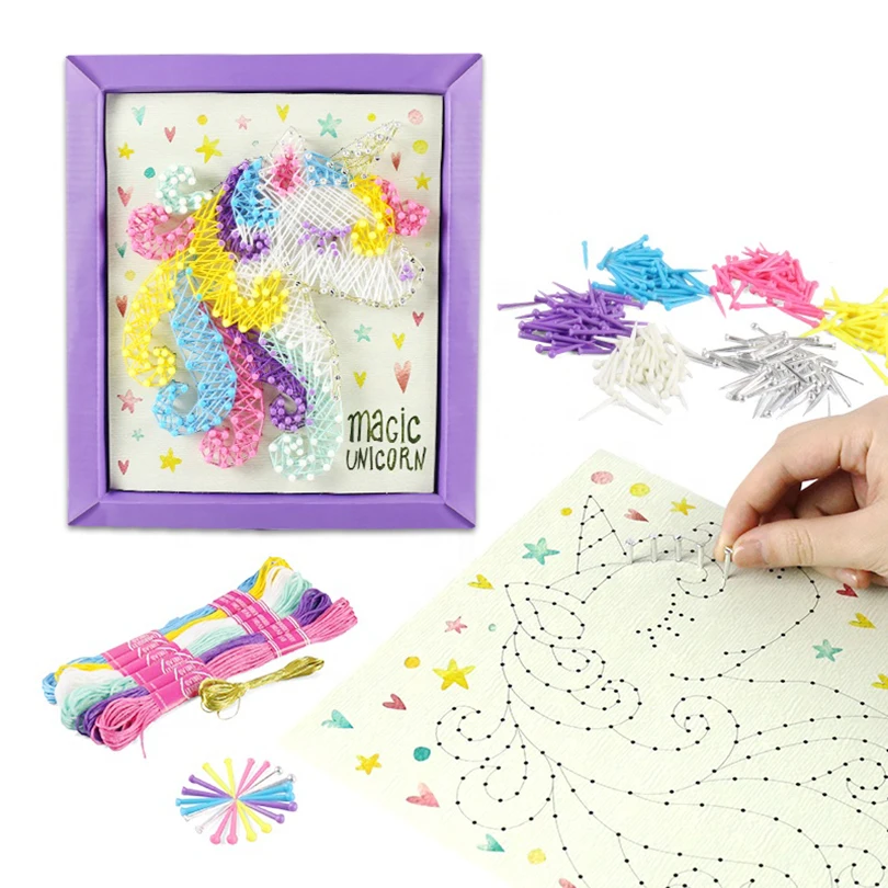 

kids art toy custom string art diy kit toys supplies generator online brinquedos meninas