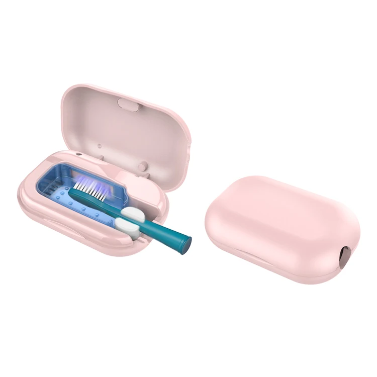 

Efficient sterilization wireless intelligent rechargeable automatic ultraviolet toothbrush sterilizer, Pink