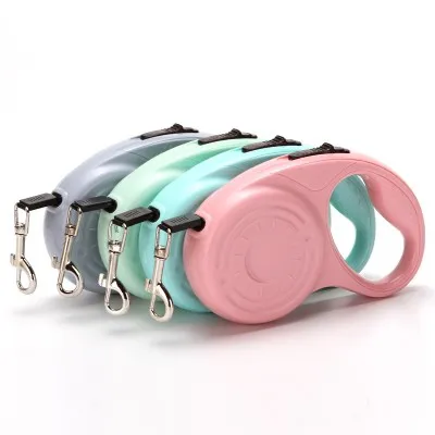 

XXF58 Hot sale High quality retractable dog leash 3m 5m plastic pet retractable leash, Picture