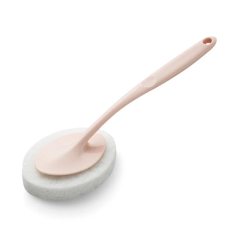

A2603 Long Handle Wash Foams Cleaning Brushes Toilet Wall Bathtub Kitchen Wiper Dust Household Sponge Cleaner Brush, 5 colors