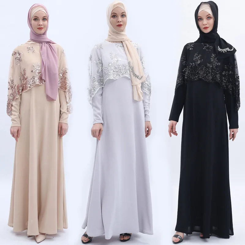 

Luxury Femme Kimono Caftan Burkha Farasha Jalabiya Robe Dubai Islamic Muslim Dress Abaya Caftan Turkey Clothing Flare Sleeve, As shown