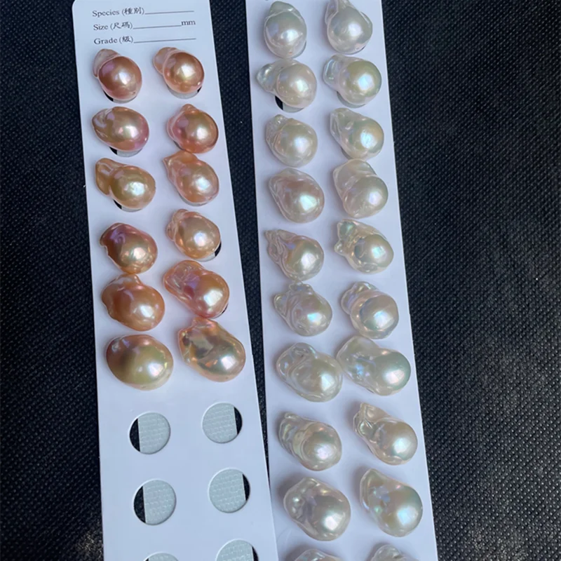 

10-15mm large reborn biwa keshi pearls wholesale blister nucleated white big size irregular baroque freshwater pearl low price