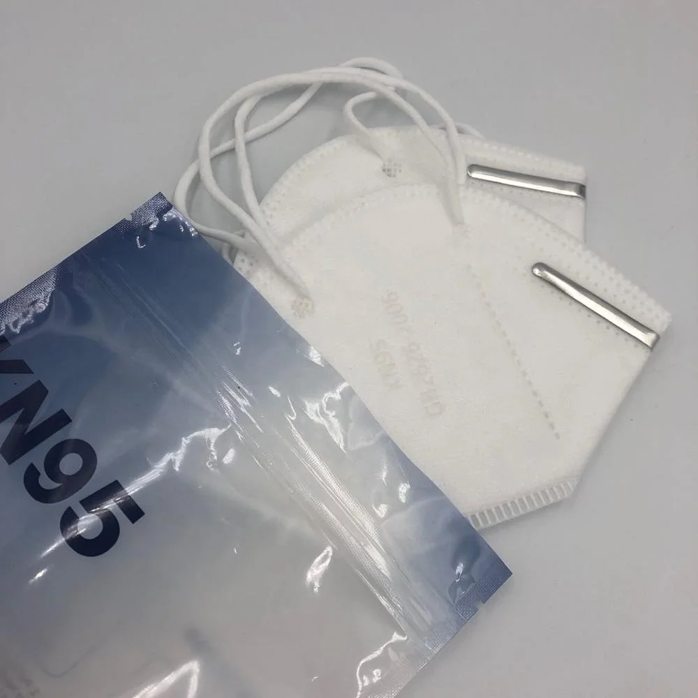 custom kn95 face mask pack 3 side seal packaging pouch zipper