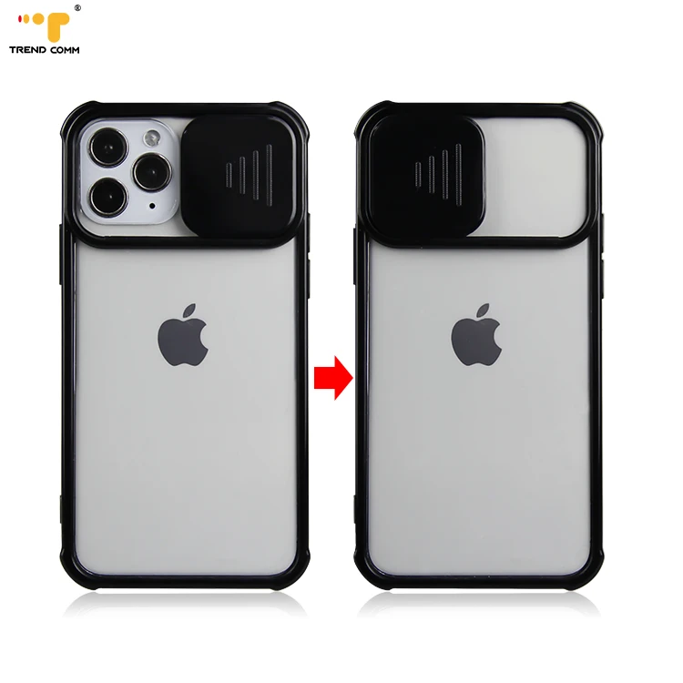 

Clear TPU PC Dust-proof Shockproof Acrylic With Camera Slide In Bulk For iPhone Phone Case