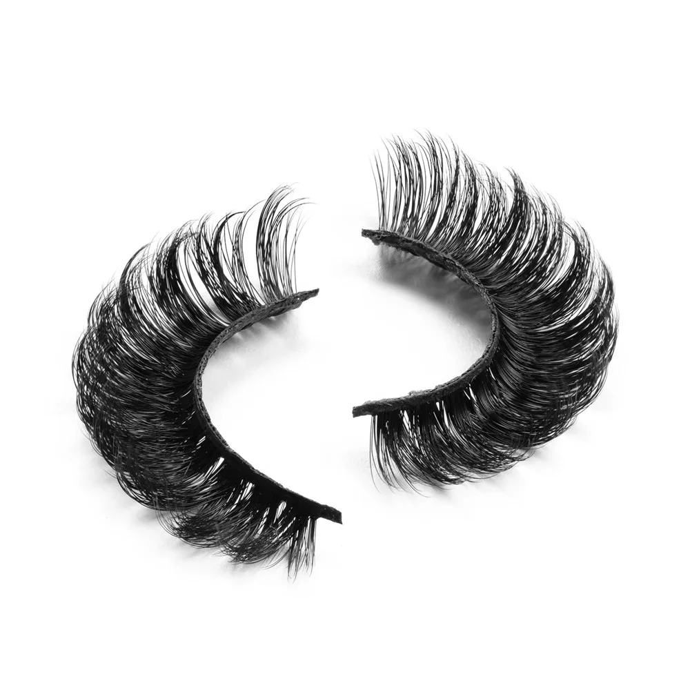 

New Arrival Mink Eyelash Fluffy Effect 3d Faux Mink Lashes Russian Lash Extension with D Curl