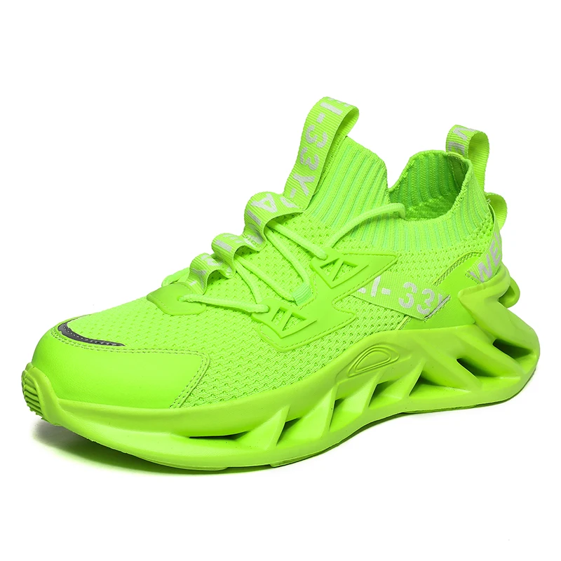 

Hot Sale Men Fahion knitted Upper Running sport shoes Flat breathable unisex Shoes sneakers, Optional