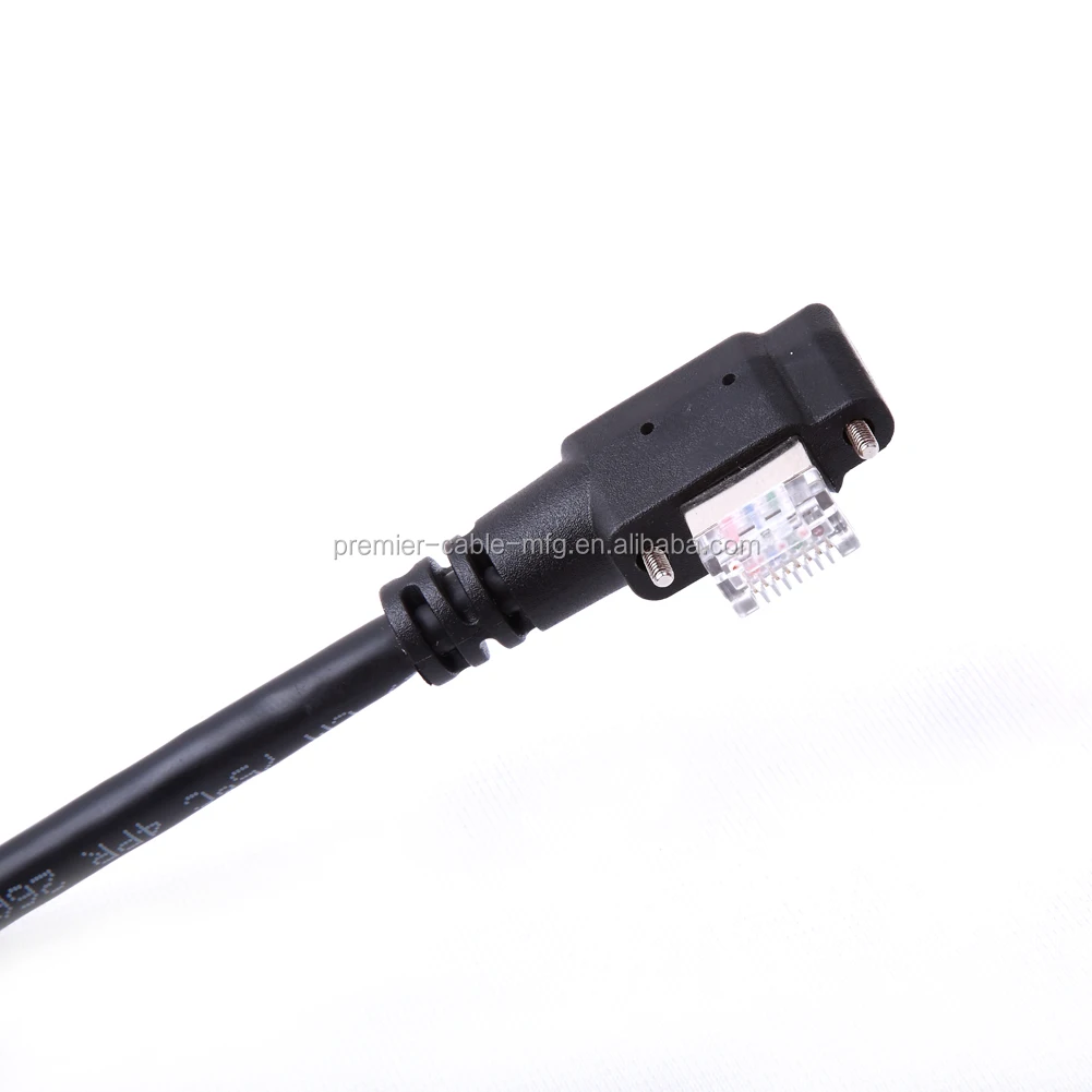 Cat6 GigE Cable Screw Lock Horizontal RJ45 DrC for Basler Cameras manufacture