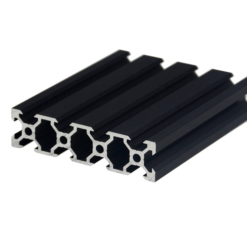 BLACK 4040 European Standard Anodized Aluminum Profile Extrusion 100-800mm 
