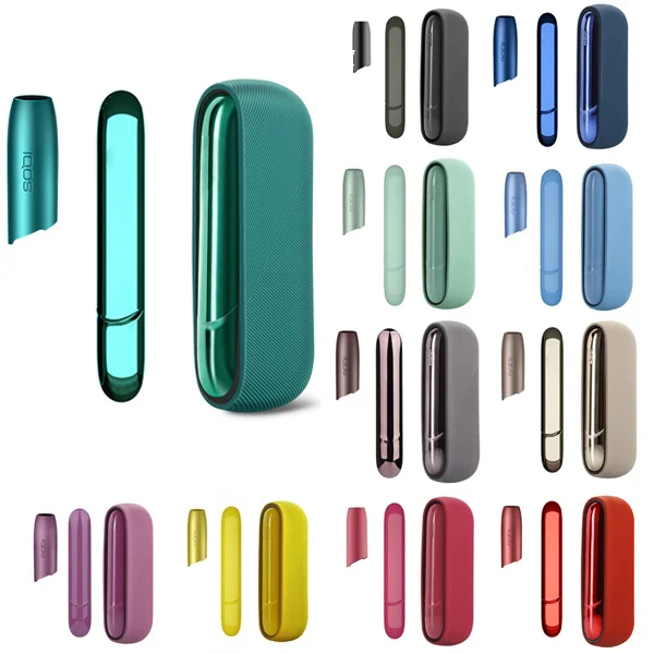 

Newest Combine Case For IQOS 3.0 Duo Protection Silicone Cover with Side Case with Top Cap For IQOS Accessories, 12 colors