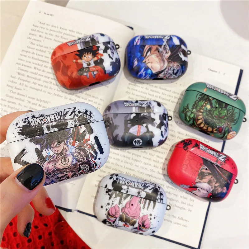 

New Arrival Protective TPU Case for Apple Airpods 1 2 Cartoon Cool Dragon Ball Shockproof Son Goku Airpods Pro Anti-Lost Cover