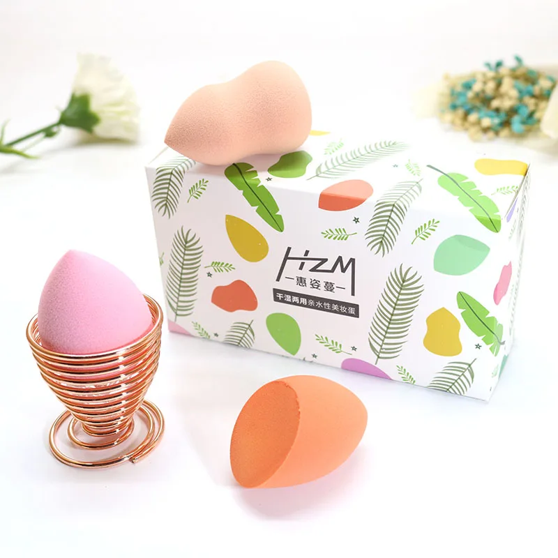 

HZM High quality natural soft latex free beauty facial makeup sponge blender cosmetic puff Your Best Makeup Tool Beauty Sponges, Customized