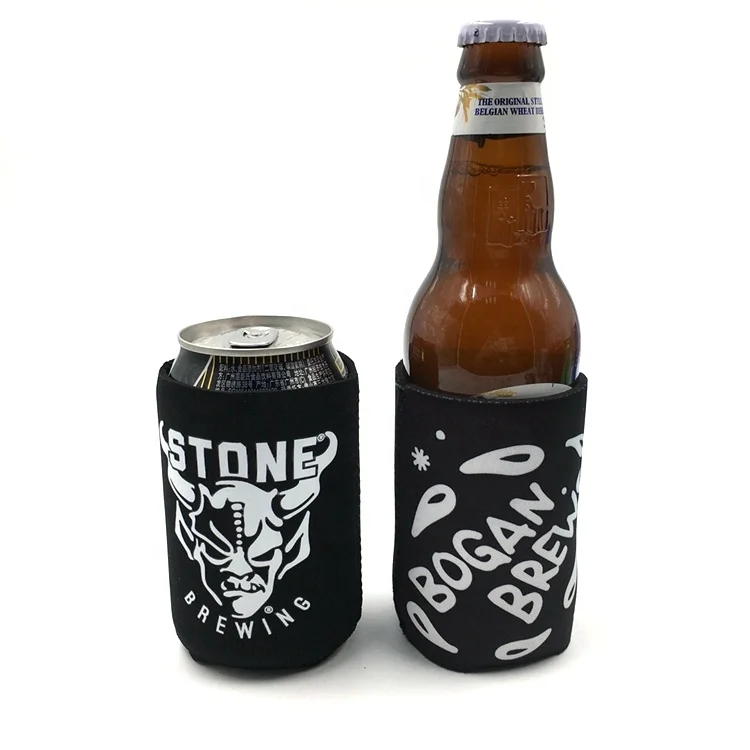 
New Fashion 5mm Custom Logo Print Insulated Foam Slim Neoprene Beer Can Cooler Stubby Holder 
