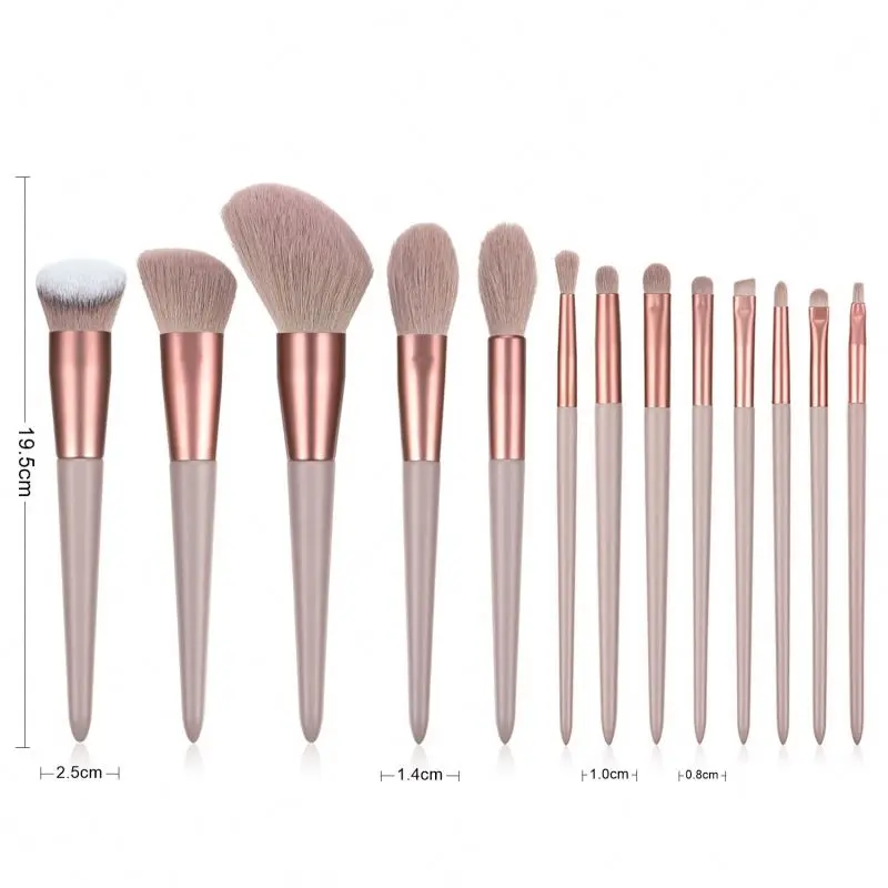 

Profession 13Pcs High Quality quick-drying Makeup Brush Set Foundation loose Powder eye Eyeshadow Cosmetic Brushes Kit