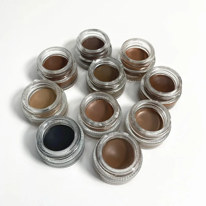 

Make Your Own Brand Vegan Brow Pomade 10 Colors Waterproof Cream Eyebrow Gel Eyebrow Pomade Private Label, 10 colors for choose