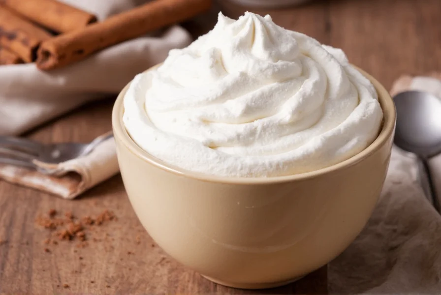 Cinnamon whipped cream served on various desserts including pumpkin pie, apple crisp, and hot chocolate