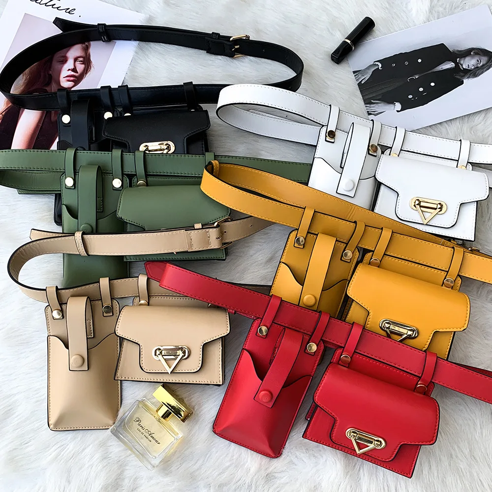 

Women Waist Pack Leather Fanny Pack Luxury Women Belt Bag Crossbody Bags For Women Casual Chest Pack Female Purse, 6 colors