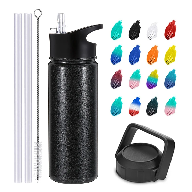 

New Design 20oz 32oz Eco friendly Stainless Steel Sport Water Bottle with handle lid, Customized color