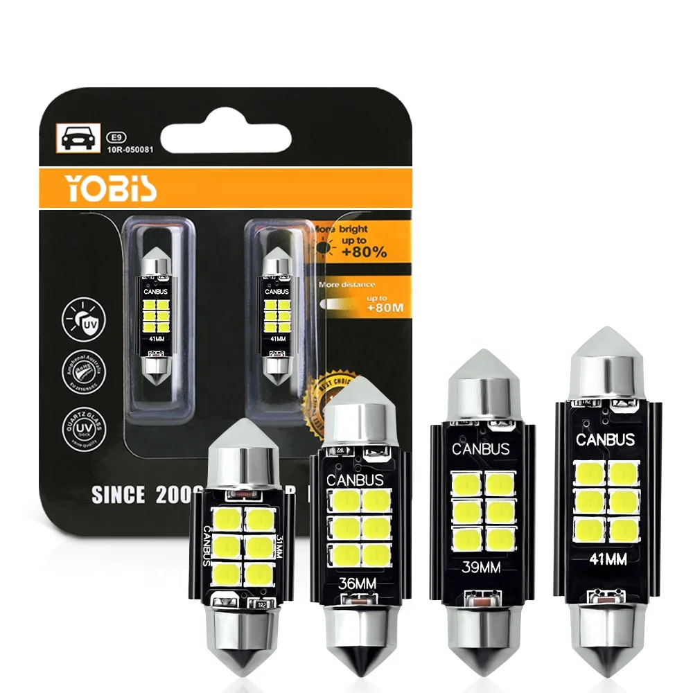

Car Festoon 3030 6smd 31mm 36mm 39mm 41mm Dome Light