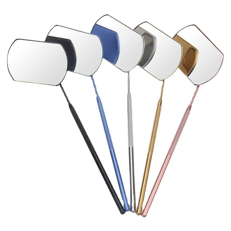 

Eyelash Extensions Square Mirrors Butterfly Eyelash Check Mirrors Detachable Stainless Steel Mirrors, Color