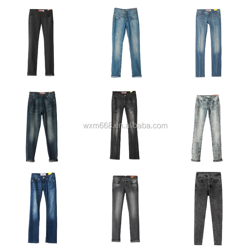 

Women's trousers Wholesale fashion women's jeans the latest design jeans high-waisted women's jeans are cheap