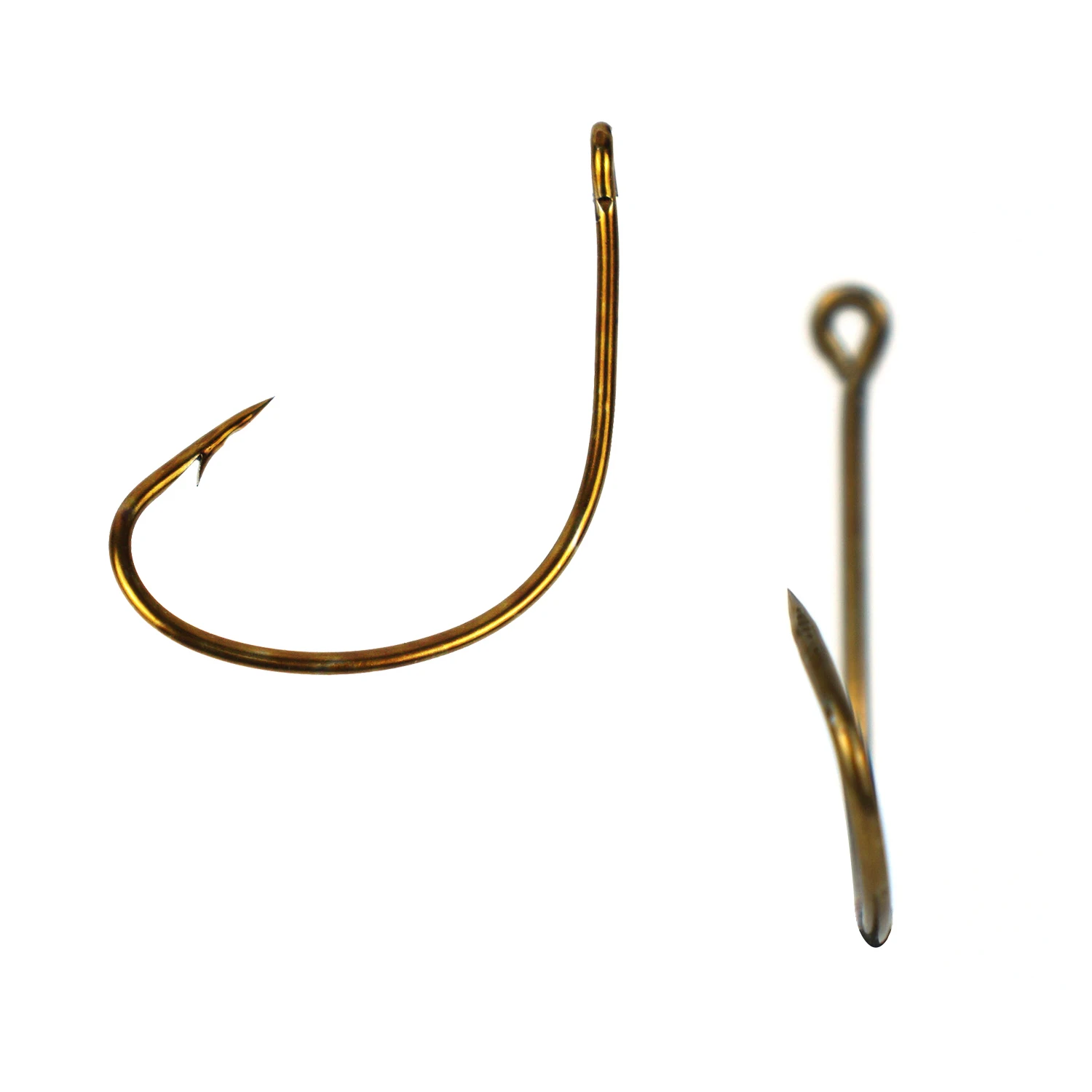 

High quality Kahle Offset Fishing Hook EP-L141 WIDE GAP Offset Live Bait Fishing Hooks (E10), Bronze color