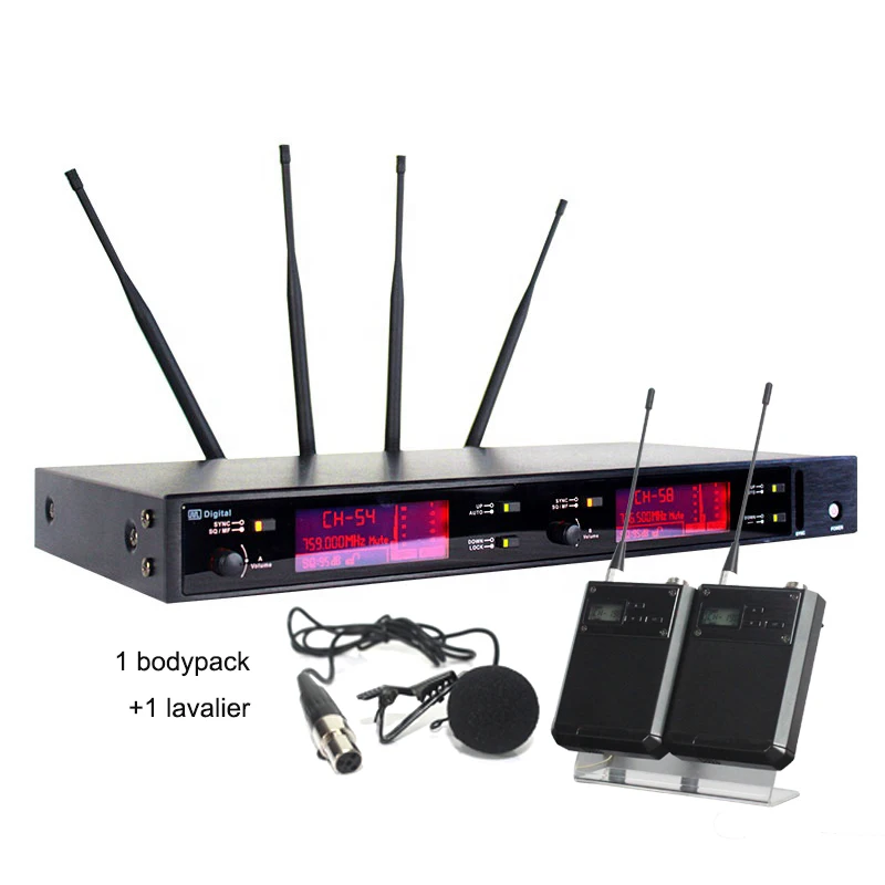 

UHF wireless microphone system A-220D 400 meters digital studio recording microphone