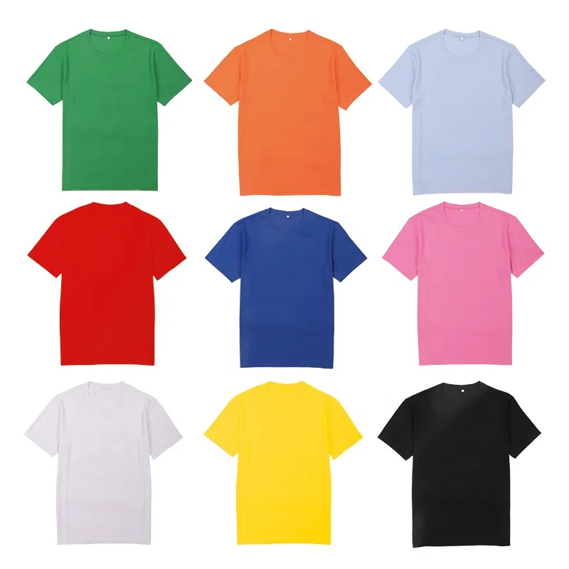 

Custom Logo Printed Blank Tshirt 100% Polyester Knitted Men Sports Casual T-shirt