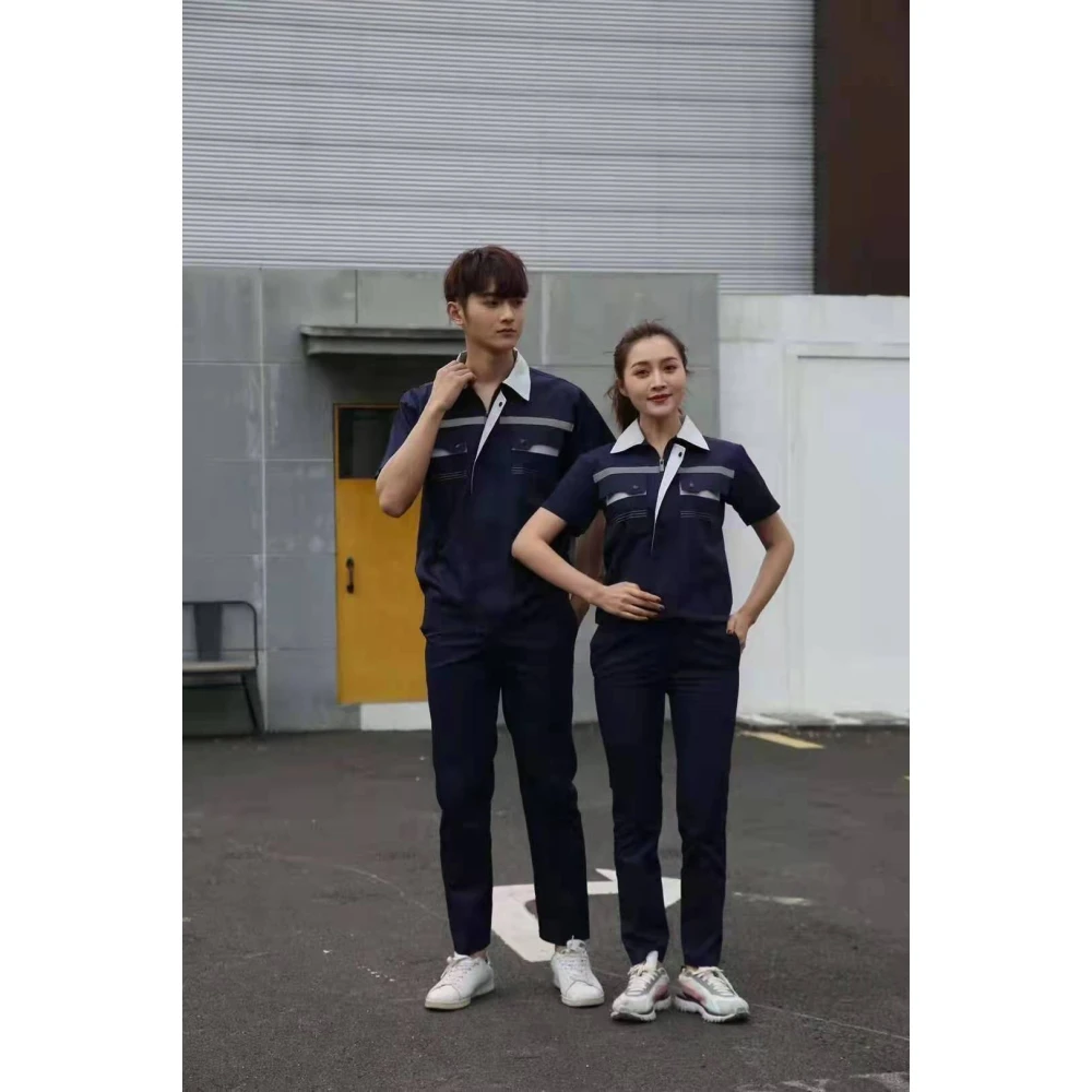 

Good quality factory directly mens workwear uniform set custom logo, Customed
