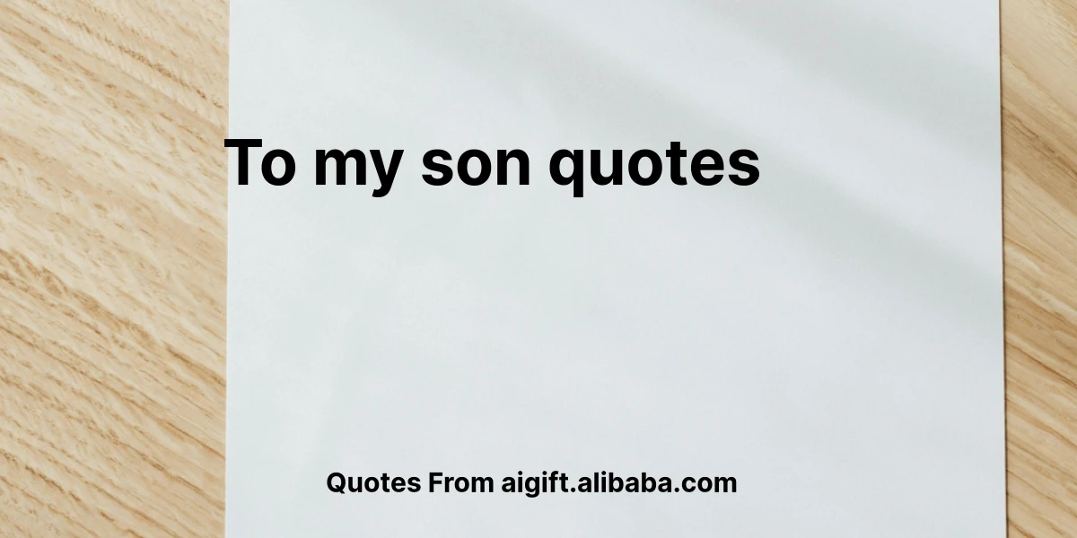 to my son quotes