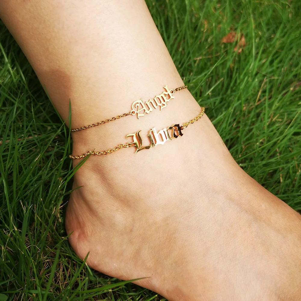 

Modalen Angel Gold Foot Jewelry Stainless Steel Bracelet Sign Zodiac Anklet