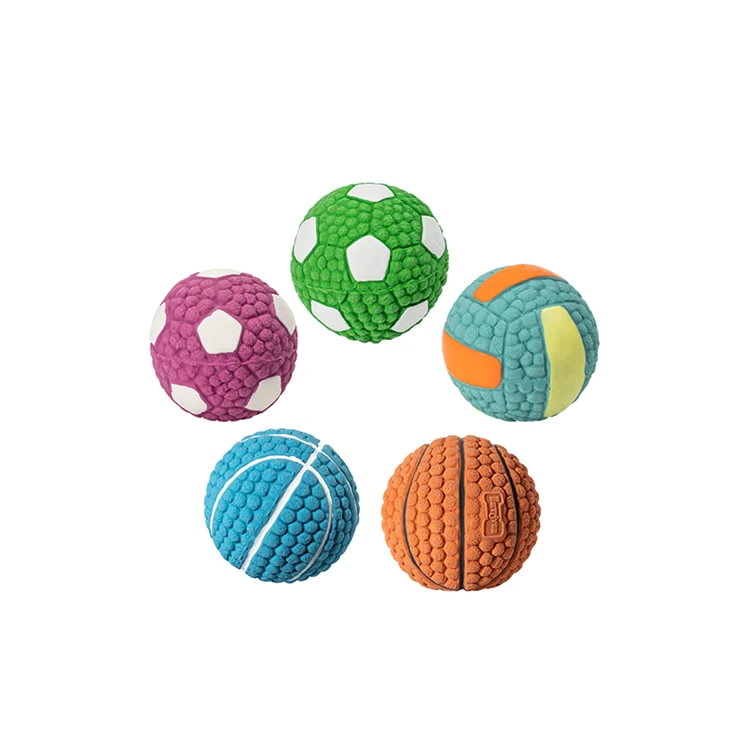 

funny latex interactive pet small football toy Grinding Squeaker Dog Ball, Picture shows