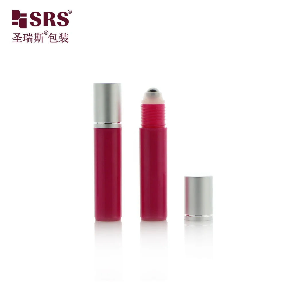 

In Stock 10ml 1/3 OZ Small Roller Ball Bottle with Steel Roll On Cosmetic Packaging