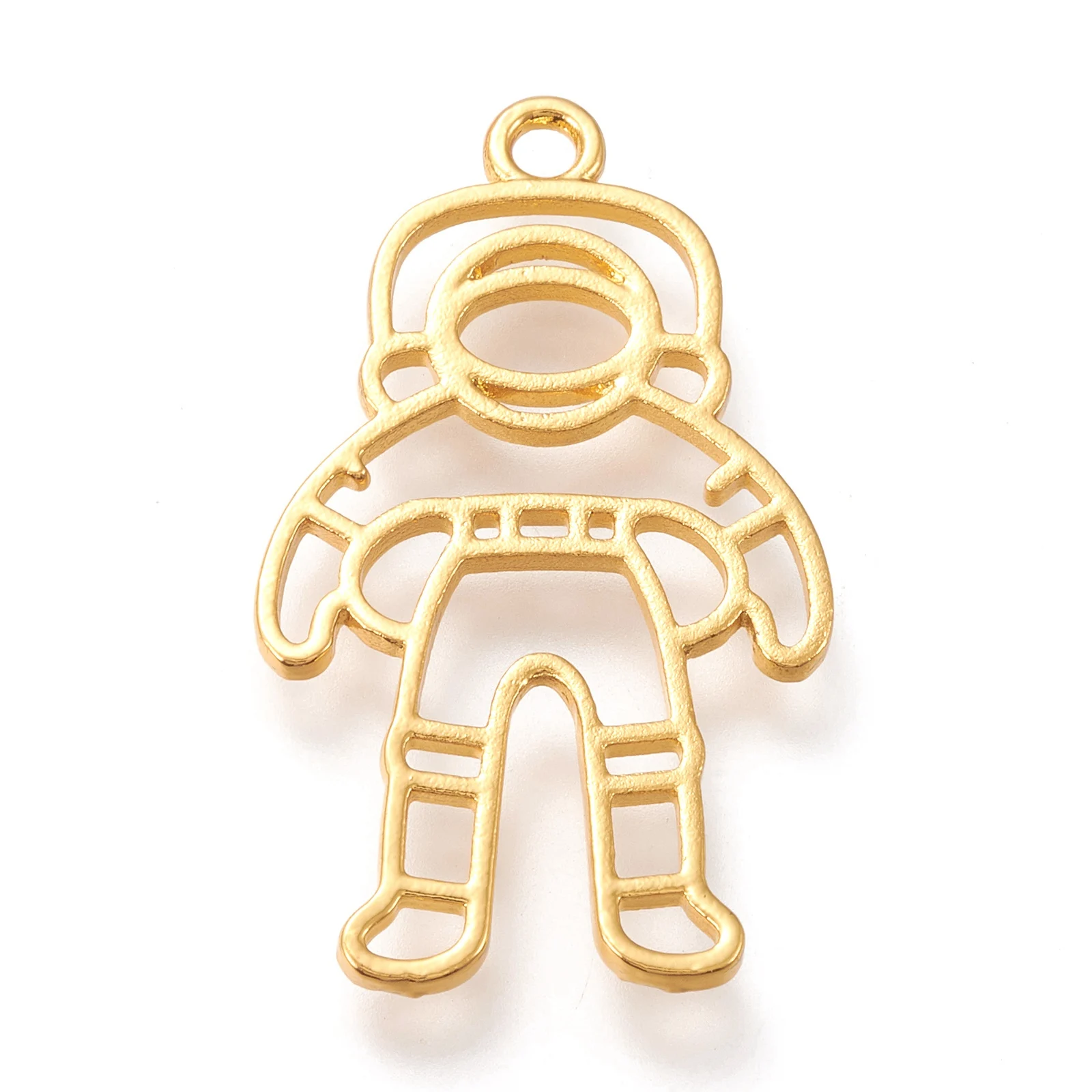 

PandaHall Light Gold Spaceman Alloy Open Back Bezel Pendant