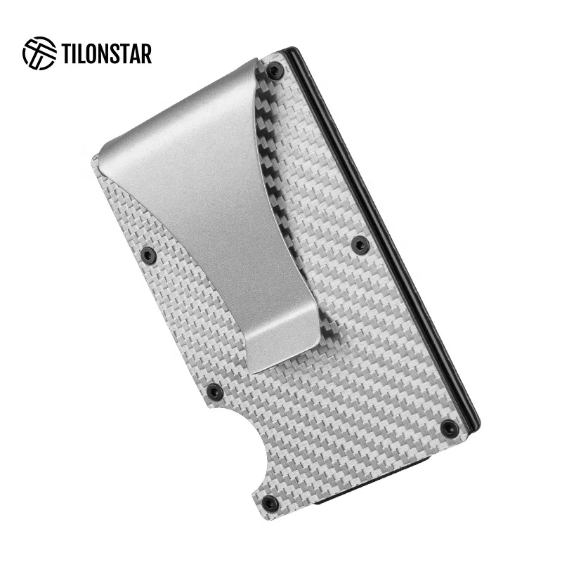 

Metal Card Holder Credit Card Wallets Mini Portable Card Holder Rfid Money Clip